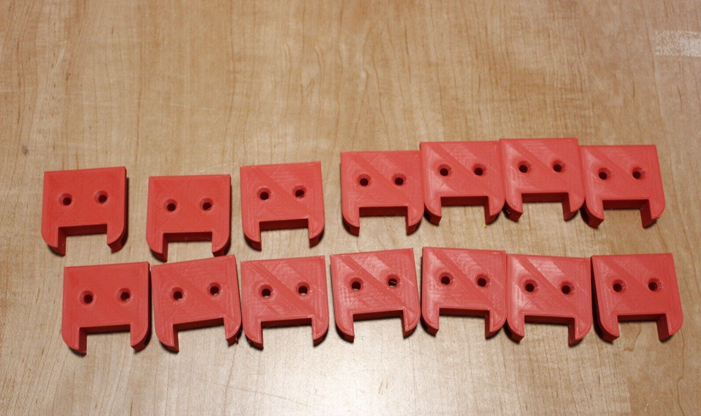 14 Pack Milwaukee M18 Tool Holder - Wall Mount Bracket Hanger - Red - 14 Pack