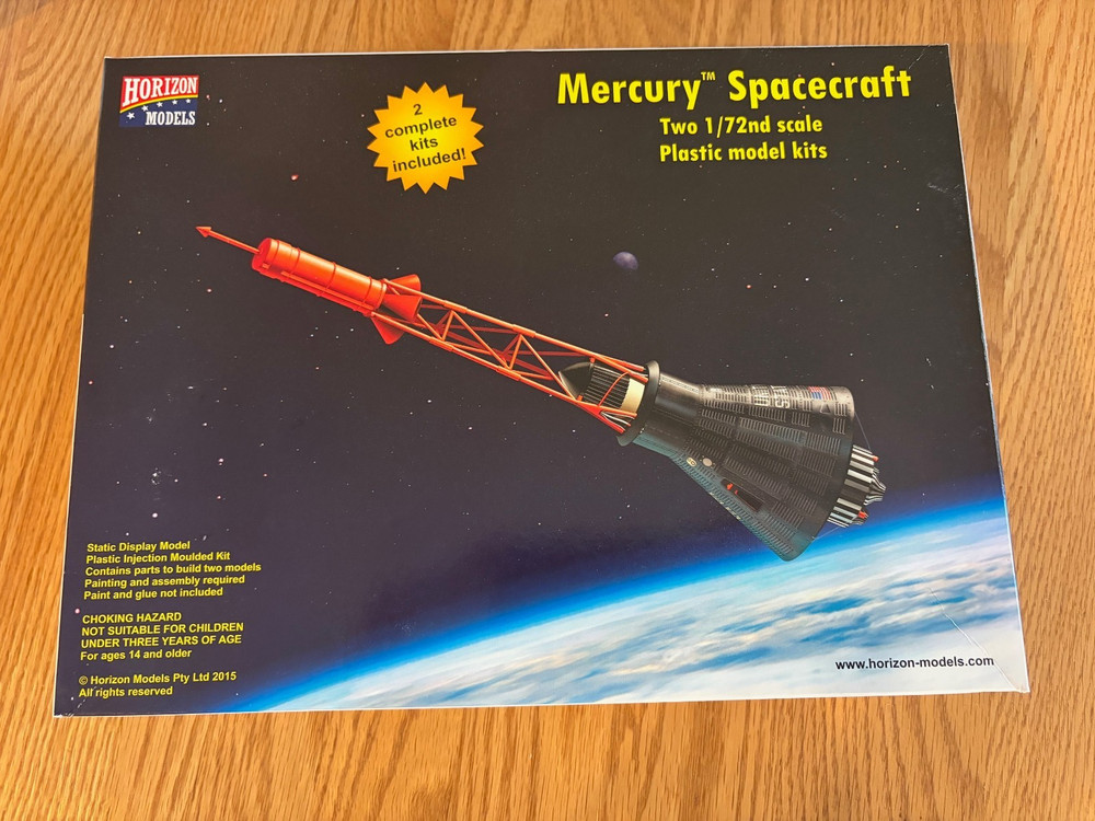 1/72 HORIZON MERCURY SPACE CAPSULE #2003 NEW MODEL KIT