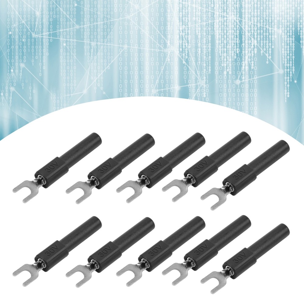 10pcs Fork Spade Wire Connectors High Quality Testing Multimeter Trending❀