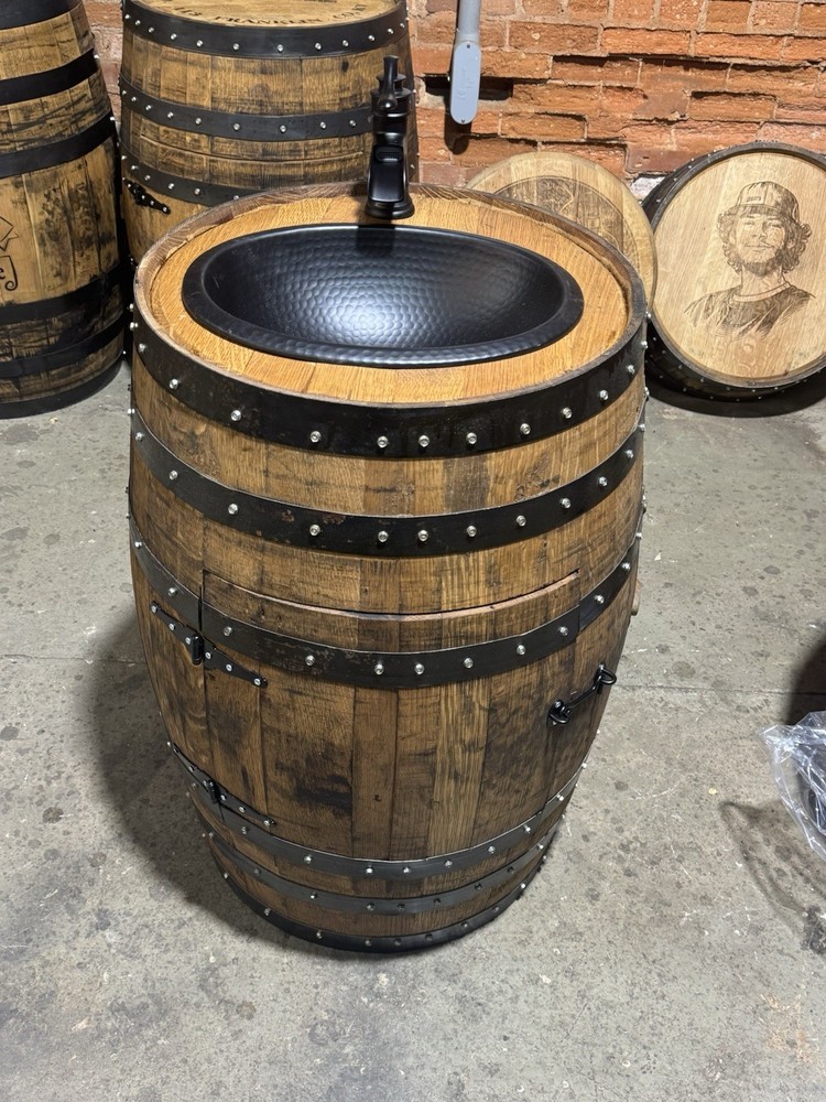 Whiskey Barrel Sinks “Free Shipping”