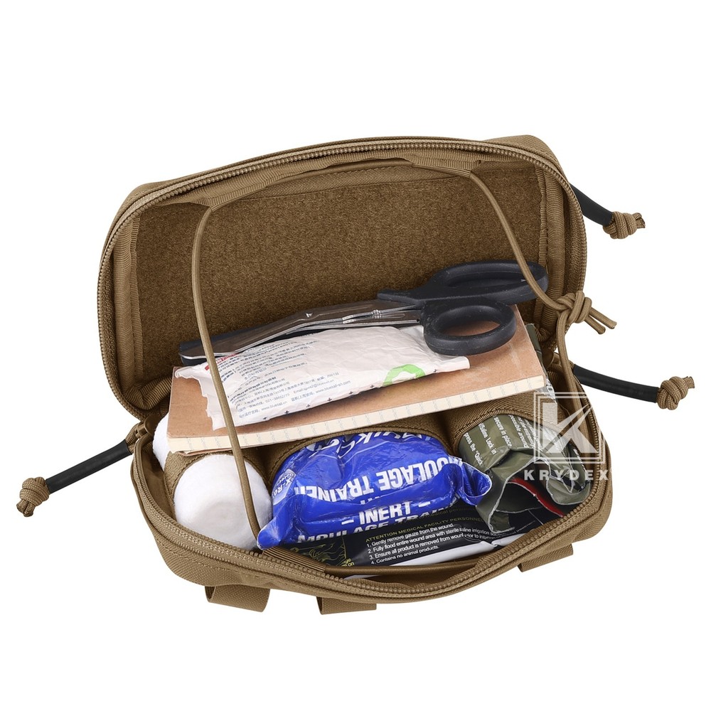 KRYDEX Tactical Modular Utility GP Pouch MOLLE Back Front Pocket Panel Small CB