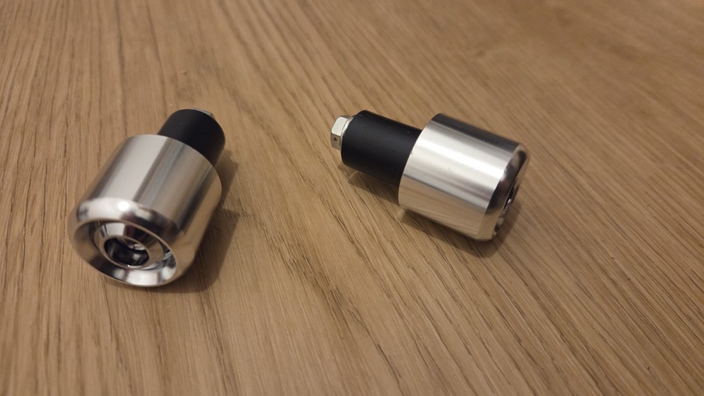 Motorcycle Scooter Handlebar Counterweights Silver