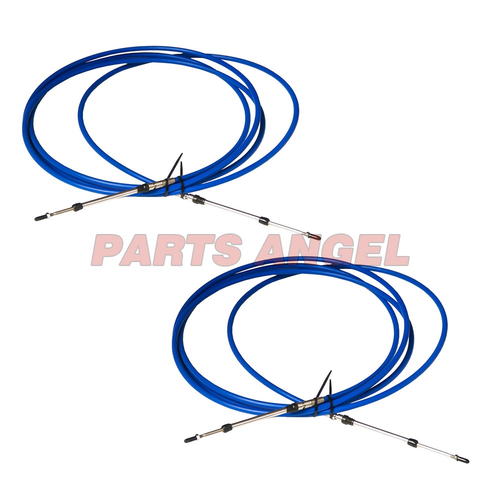 2x 15FT Universal 33C Throttle Shift Control Cable for Yamaha Control Lever