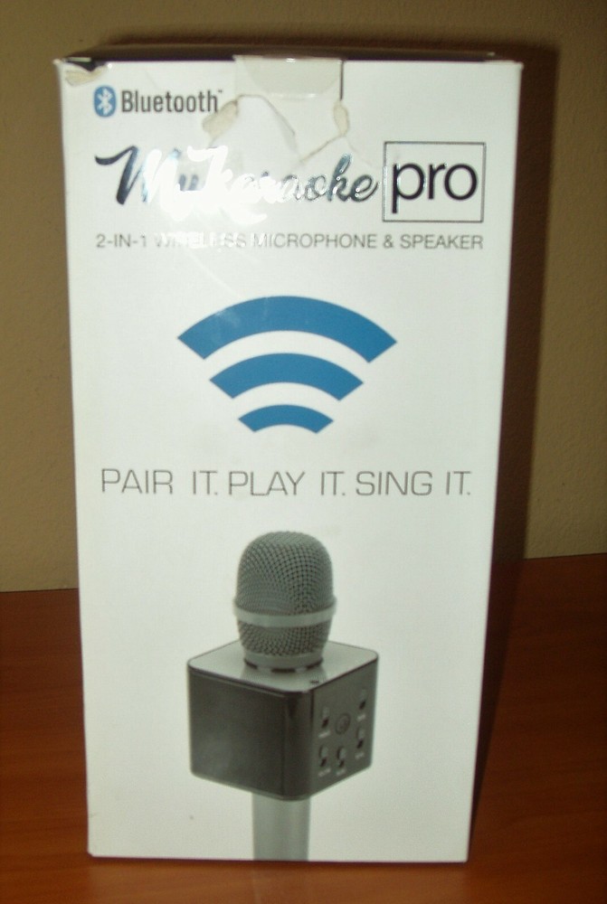 MY KARAOKE PRO 2-in-1 WIRELESS BLUETOOTH MICROPHONE