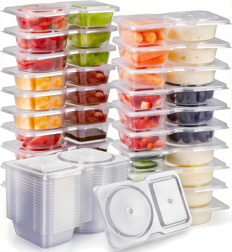 Snack Pack Containers 20Pcs - Snackle Box Container Portion Control