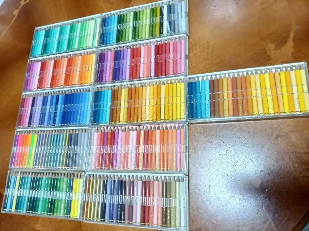 FELISSIMO Colored Pencils Set 25 Colors x 11 Boxes Multicolor
