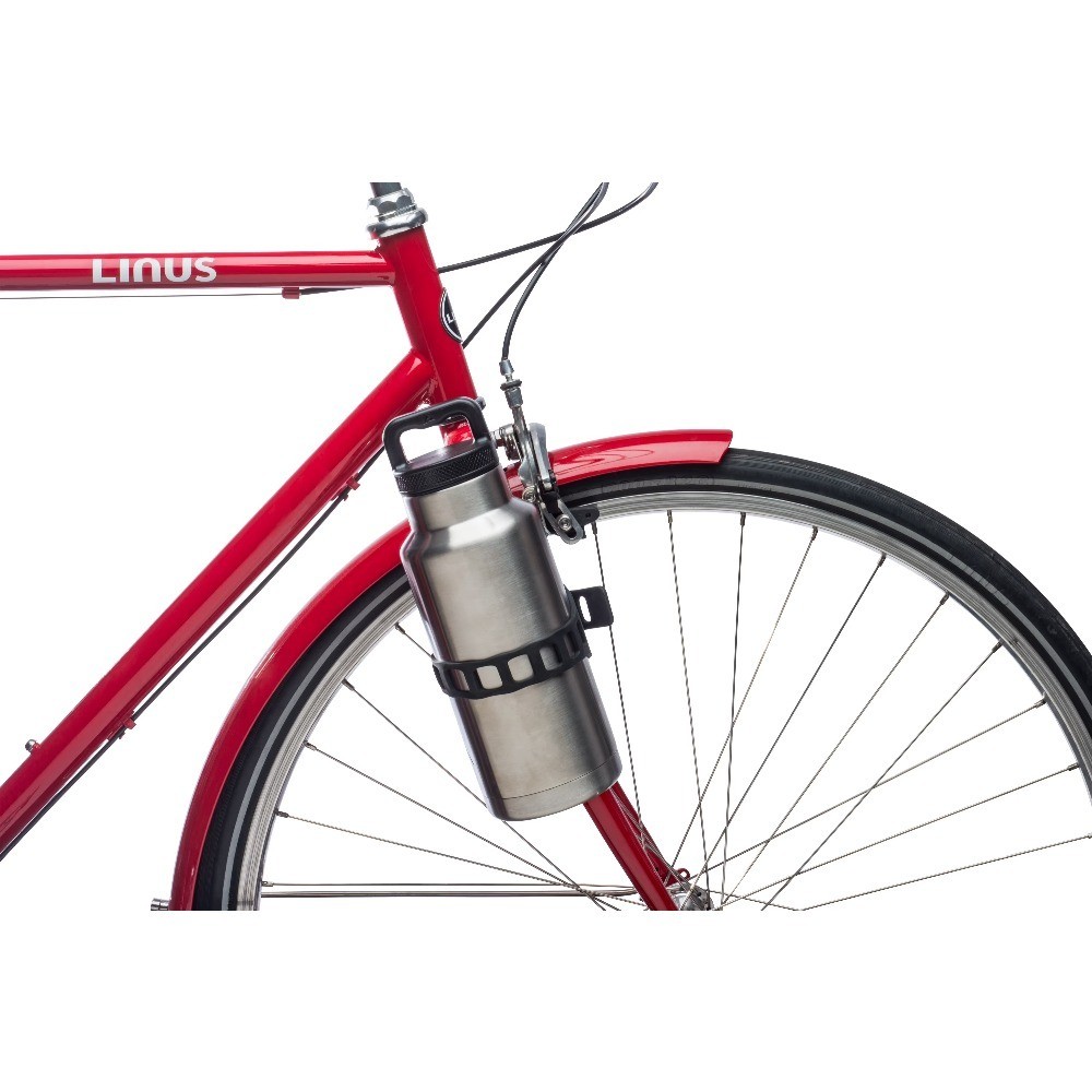 Adjustable Universal Bicycle Water Bottle Holder, Black