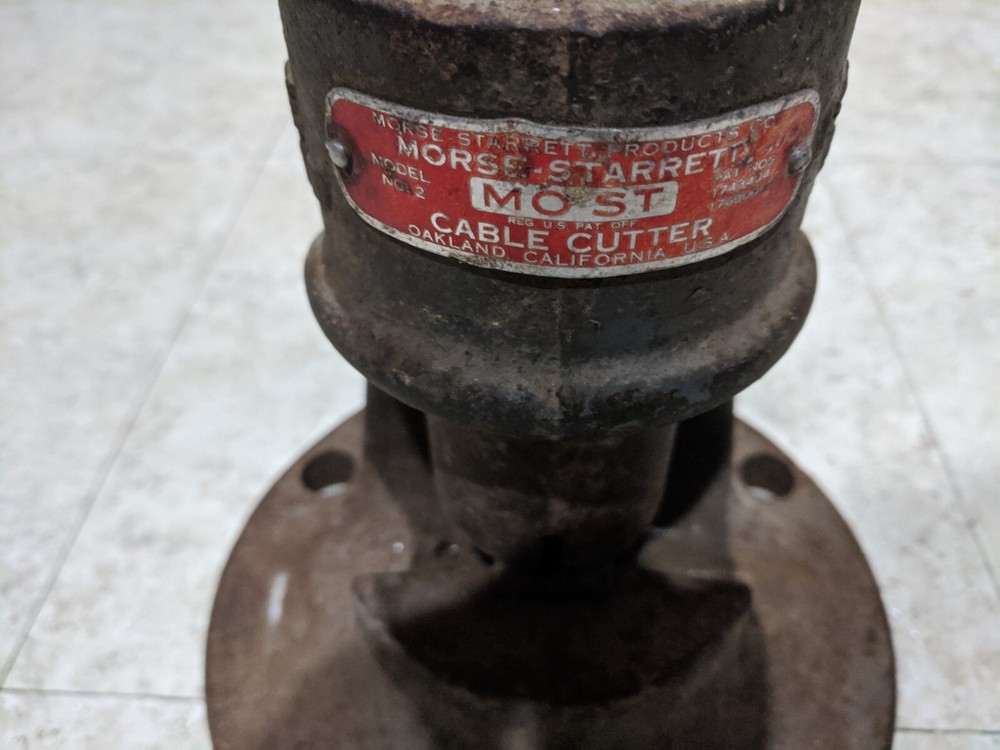 Vintage Morse-starrett Cable Cutter No.2