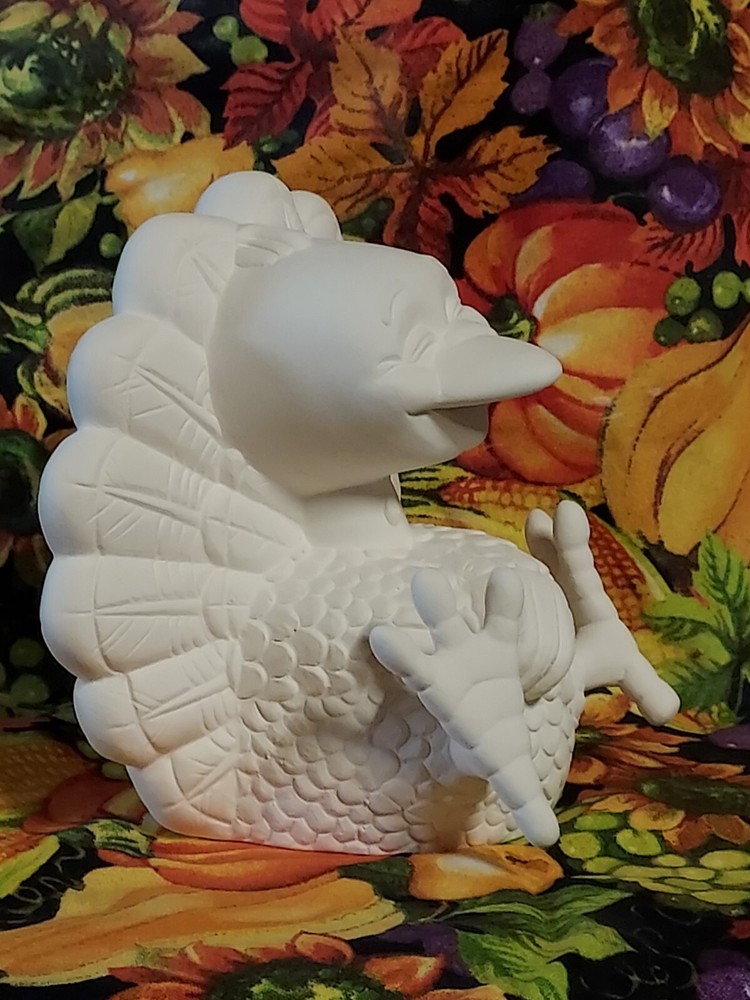 Ceramic Bisque~~~ Ready to Paint~~~ Small Giddy Turkey