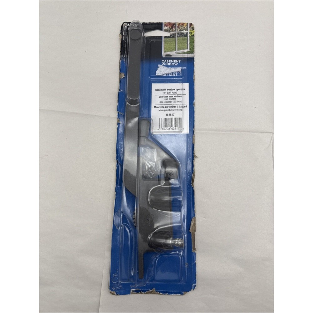H3517 PLPCI Window Casement Operator 9" Left Hand Square Type *READ description