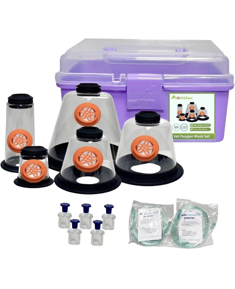 New In Box Pet Oxygen Mask Kit-  Multiple Sizes