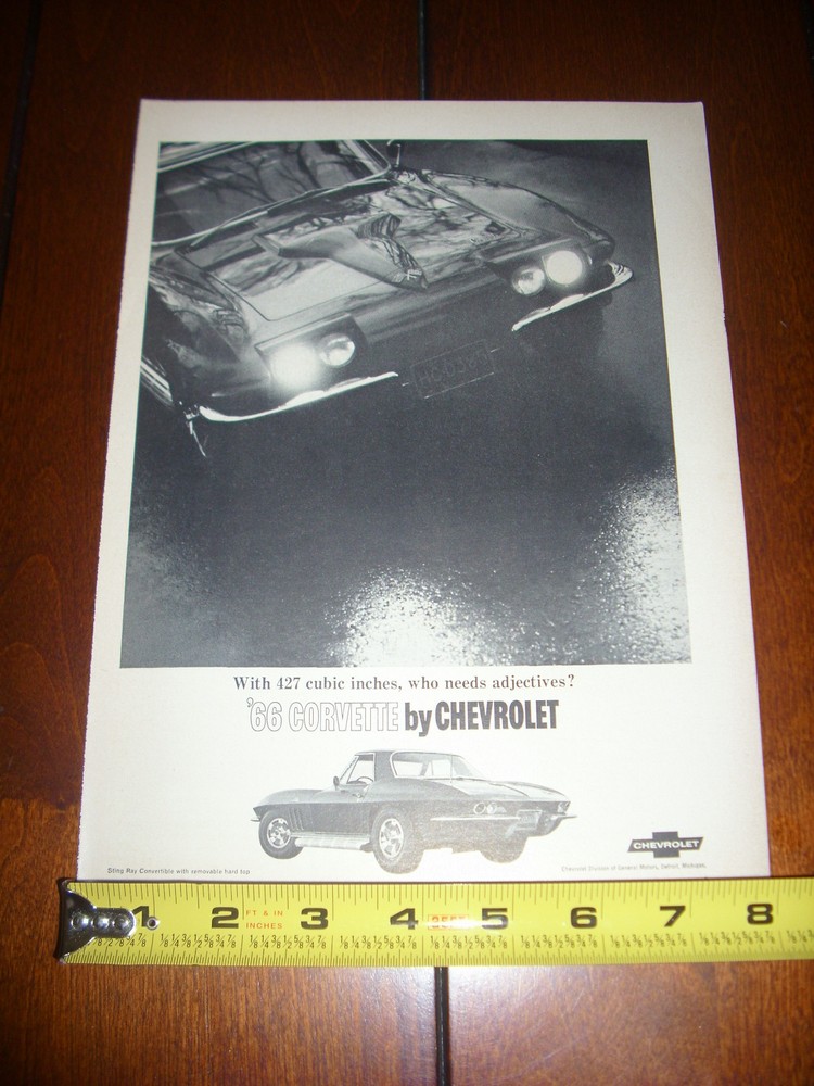 1966 CORVETTE ORIGINAL AD