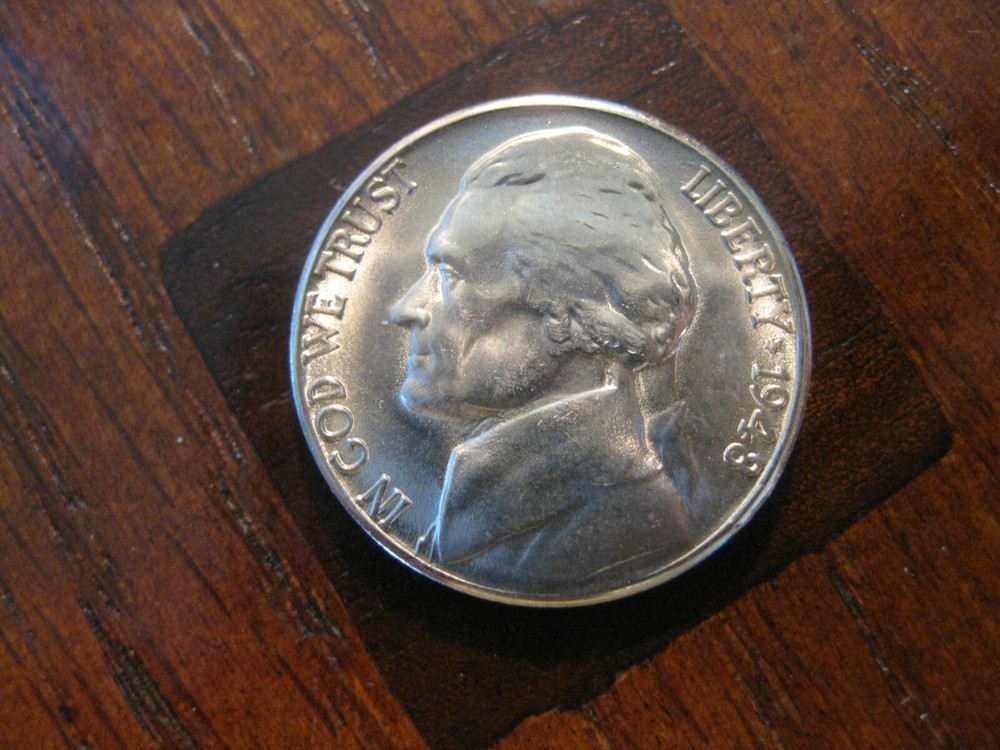 1948 S Jefferson Nickel Gem+ BU! with Full Steps!