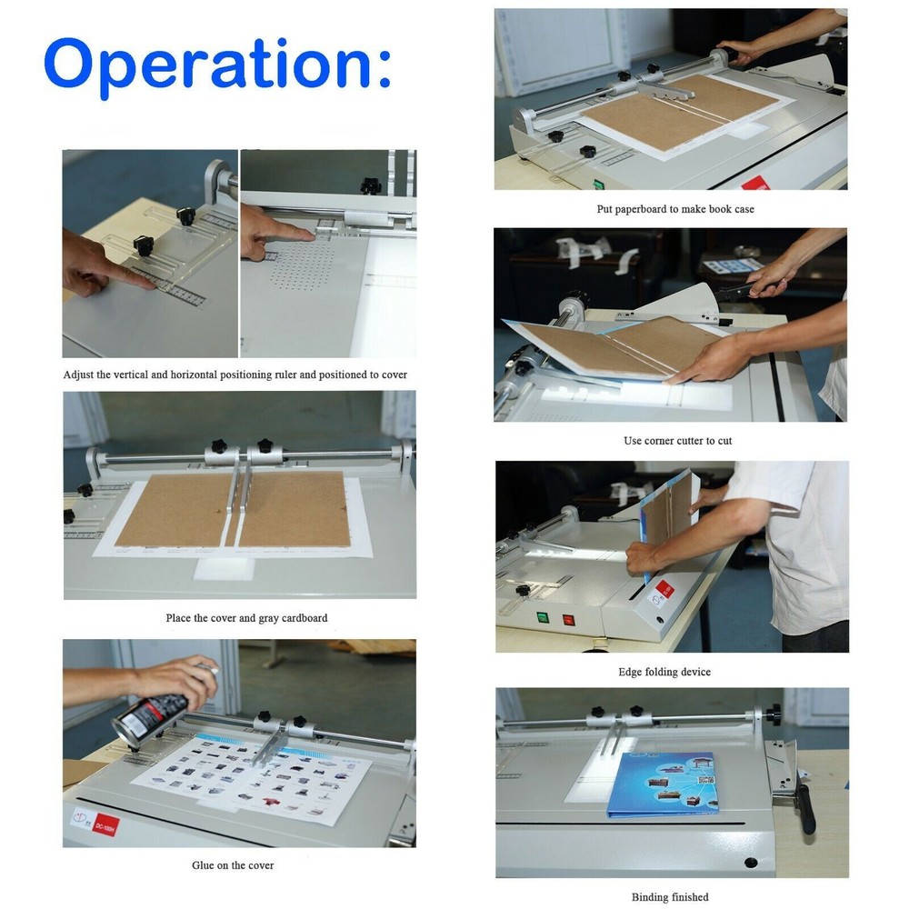 New Pro A4 Size Hard Cover Case Maker Portable Hardback Hardbound Making Machine