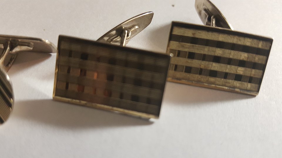 3 Retro set Norway cufflinks 830s silver