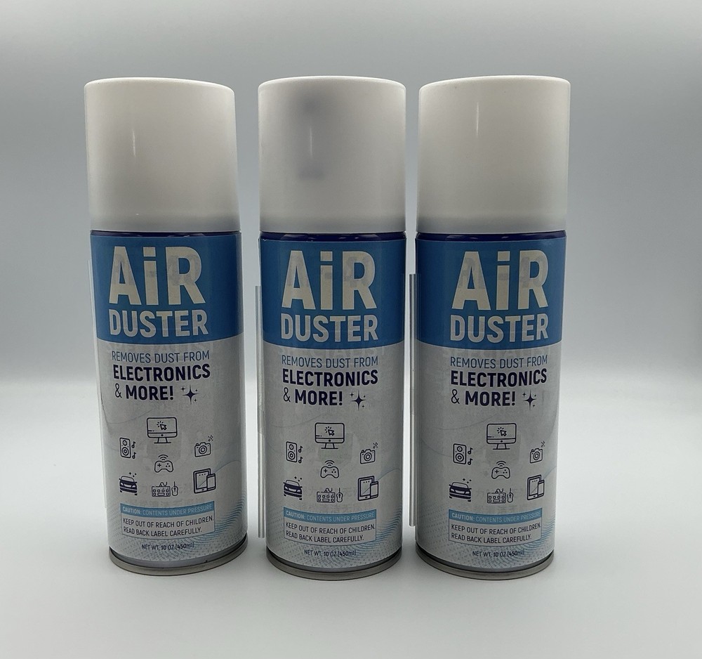 Air Duster - Compressed Air Can 3 Pack