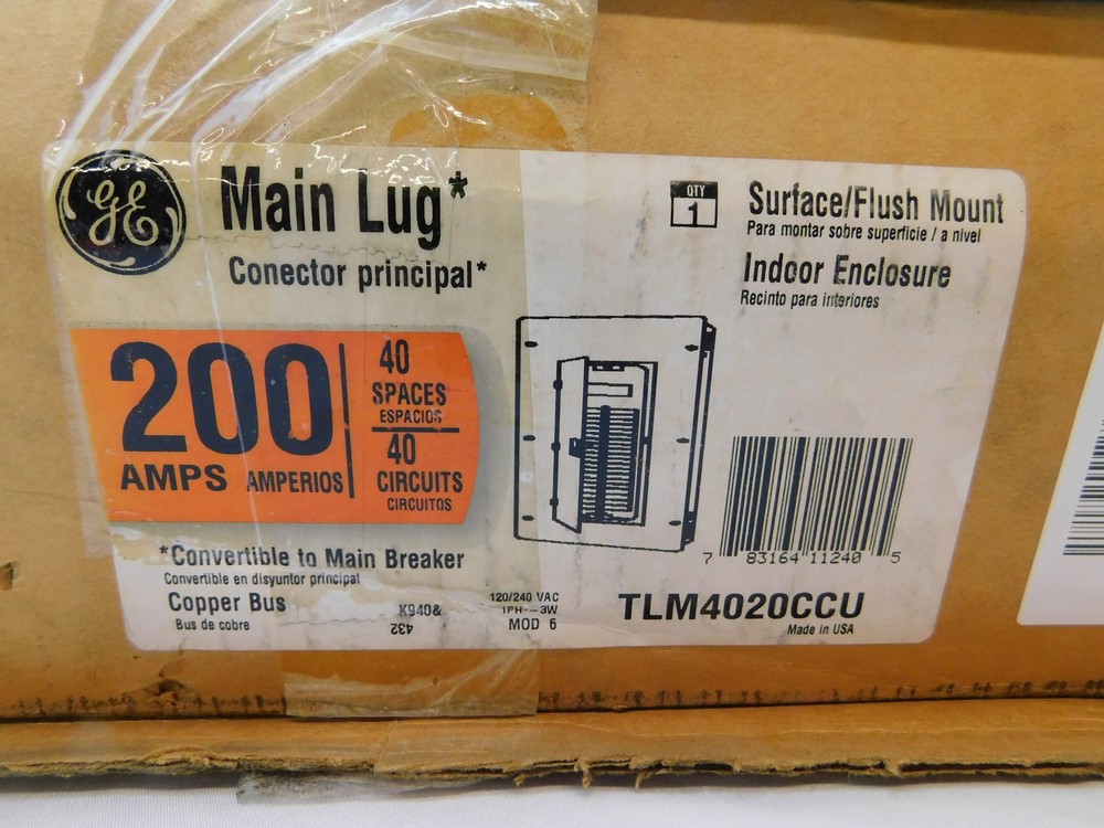 GE TLM4020CCU Loadcenters and Panelboards