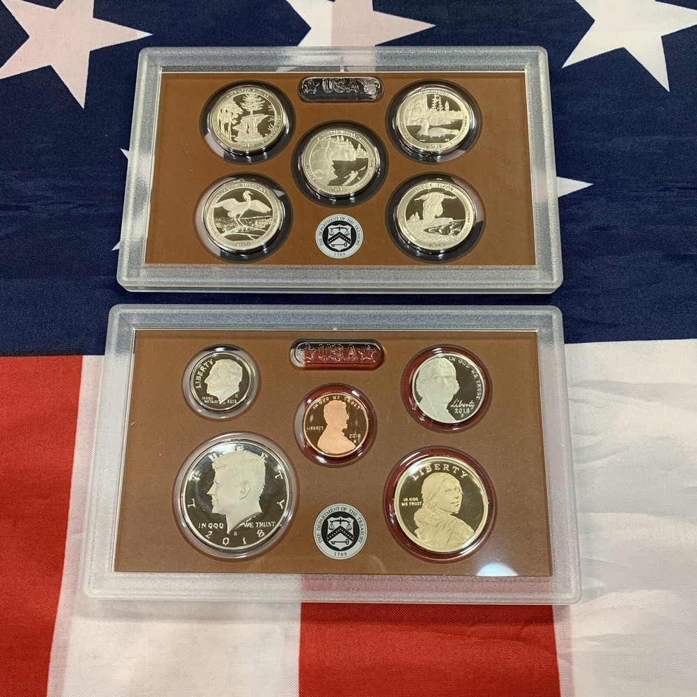 2018 Proof Set. 10-coin set. CLAD