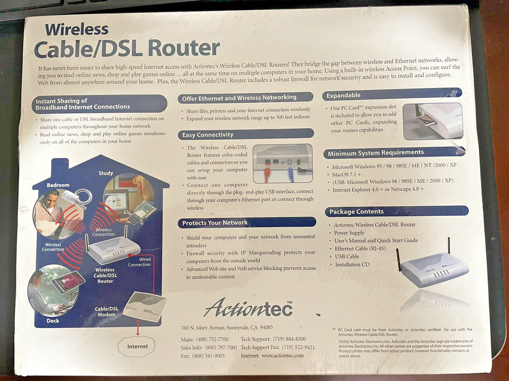 Actiontec Wireless/DSL Route GE344000-01