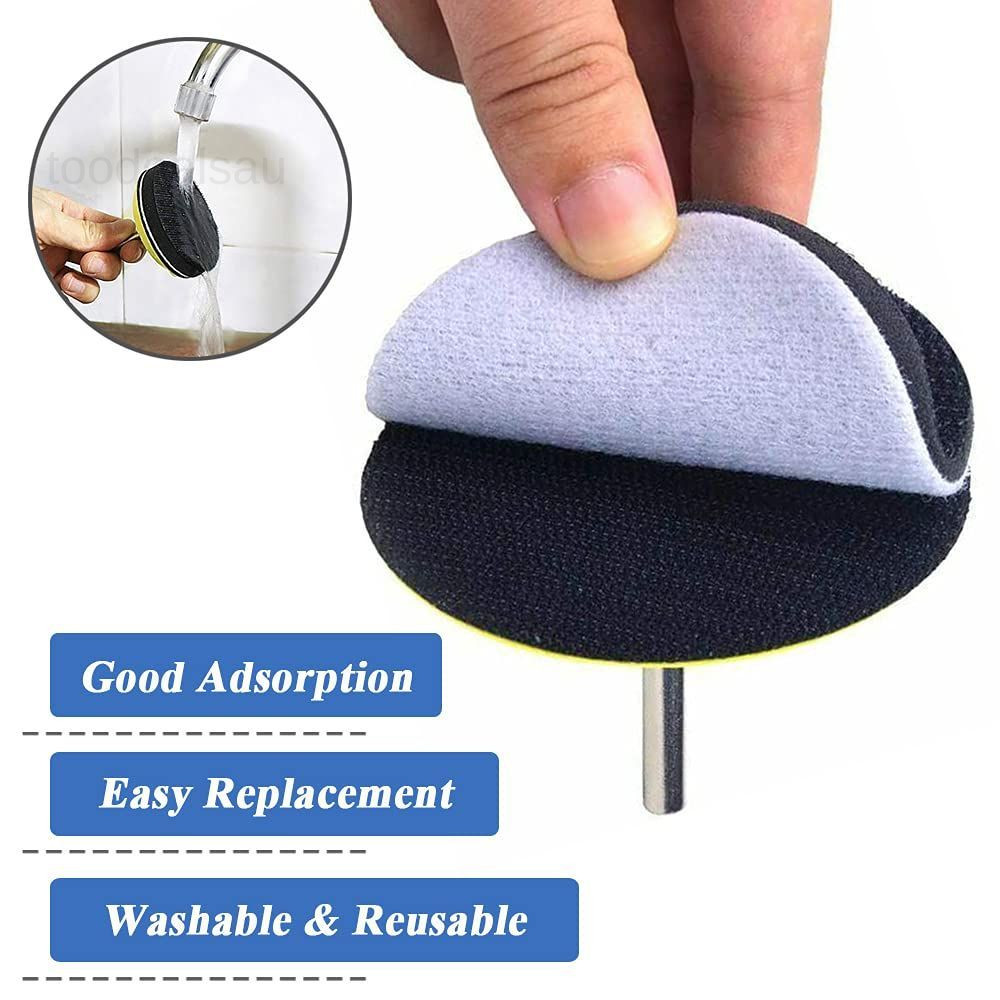 2 Packs 3 Inch Hook and Loop Sanding Backing Pads with Soft Foam Layer Buffering