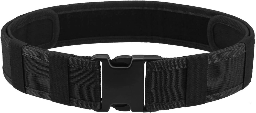 Police Security Tactical Combat Gear Utility Nylon Belt (Black)