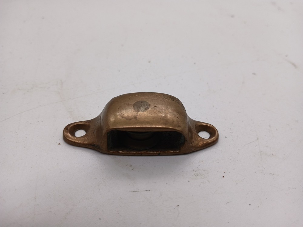 Antique Miniature Brass Side Mount Pulley  A1