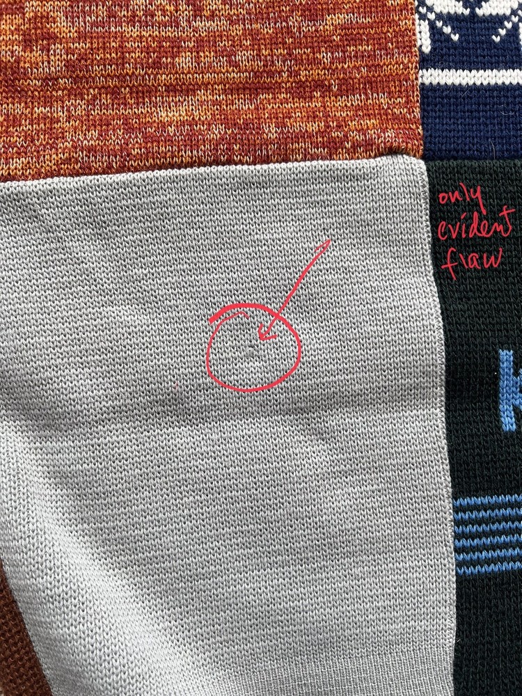 Ski Country Vintage Wool Patchwork Ski Throw Blanket CO Knitting Mills EUC