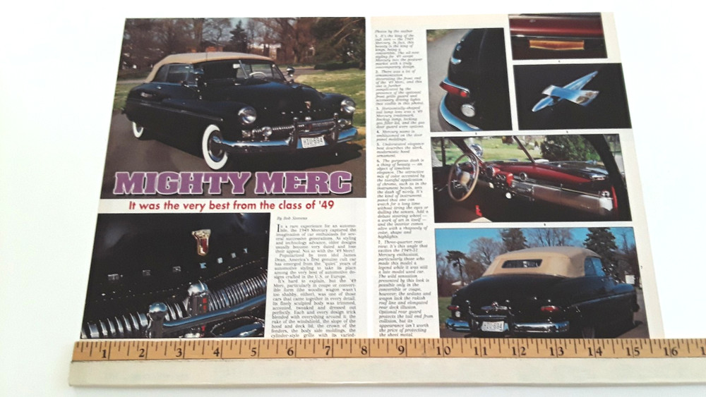 1949 MERCURY  ORIGINAL 1993 ARTICLE