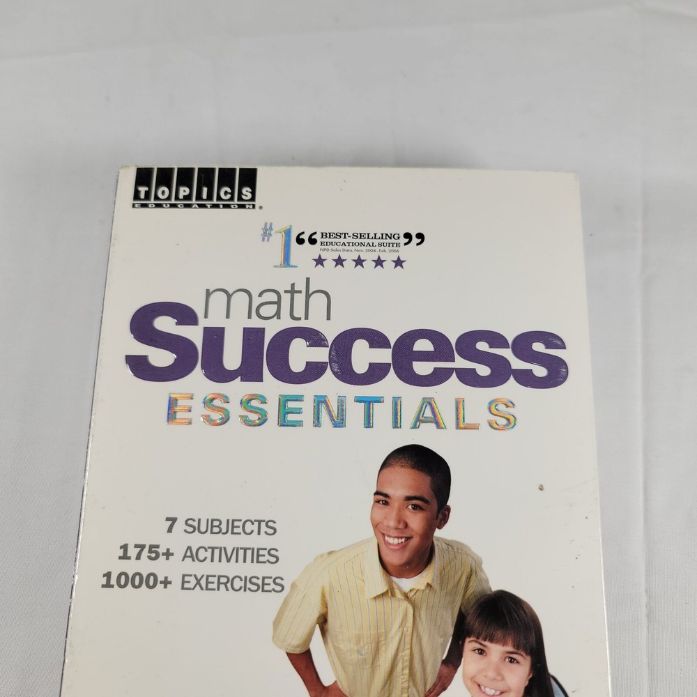 Math Success Essentials PC CD-ROM Software Topics Education Best Selling 2004-06