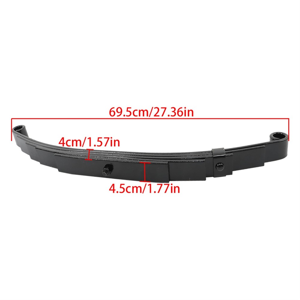 4 Trailer Leaf Spring 5 Leaf Double Eye 3000bs Cap for 6000lbs Axle