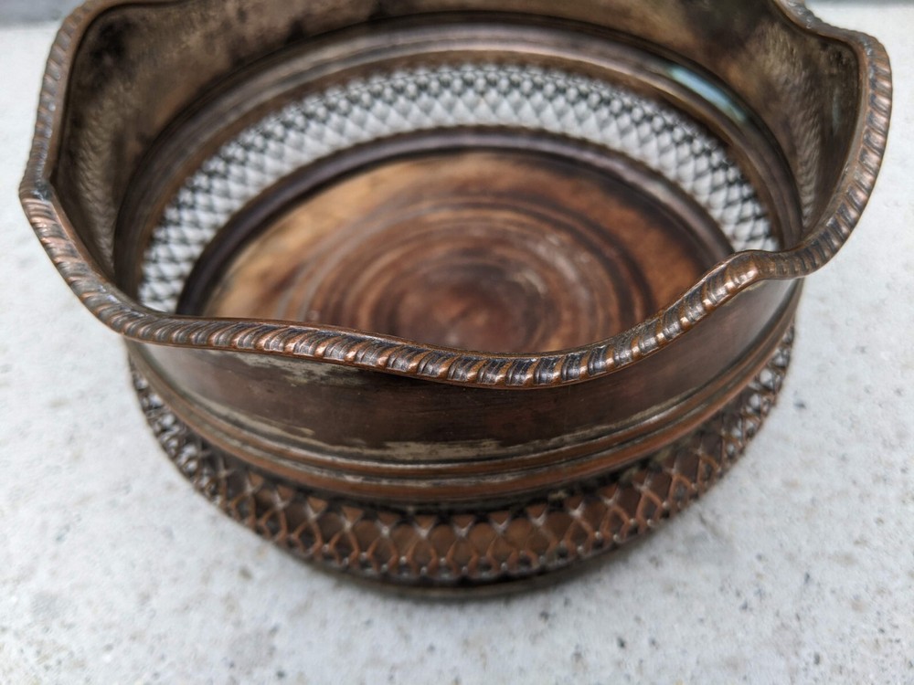 Vintage Copper Wine Coaster