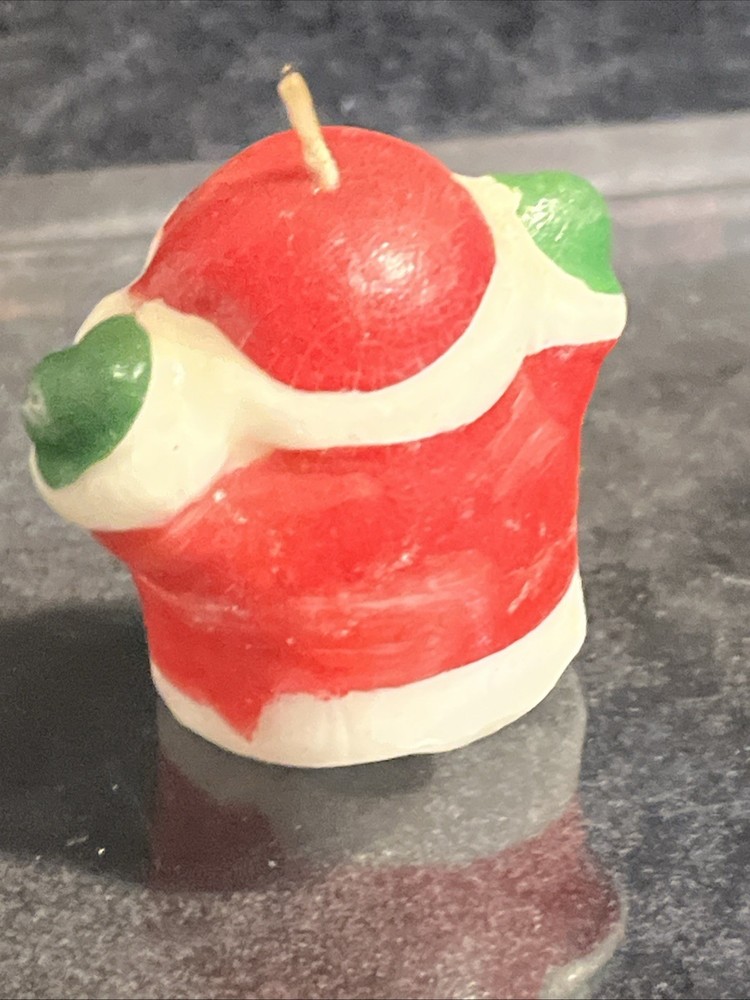 Mini Santa Candle 1.5” Vintage
