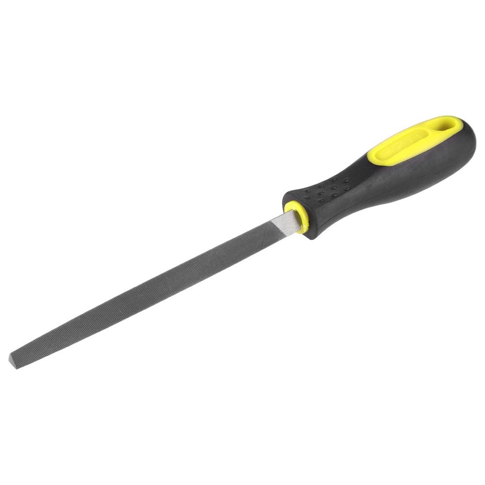 6" Second Cut High Carbon Hardened Steel Triangle Three Square File Handle