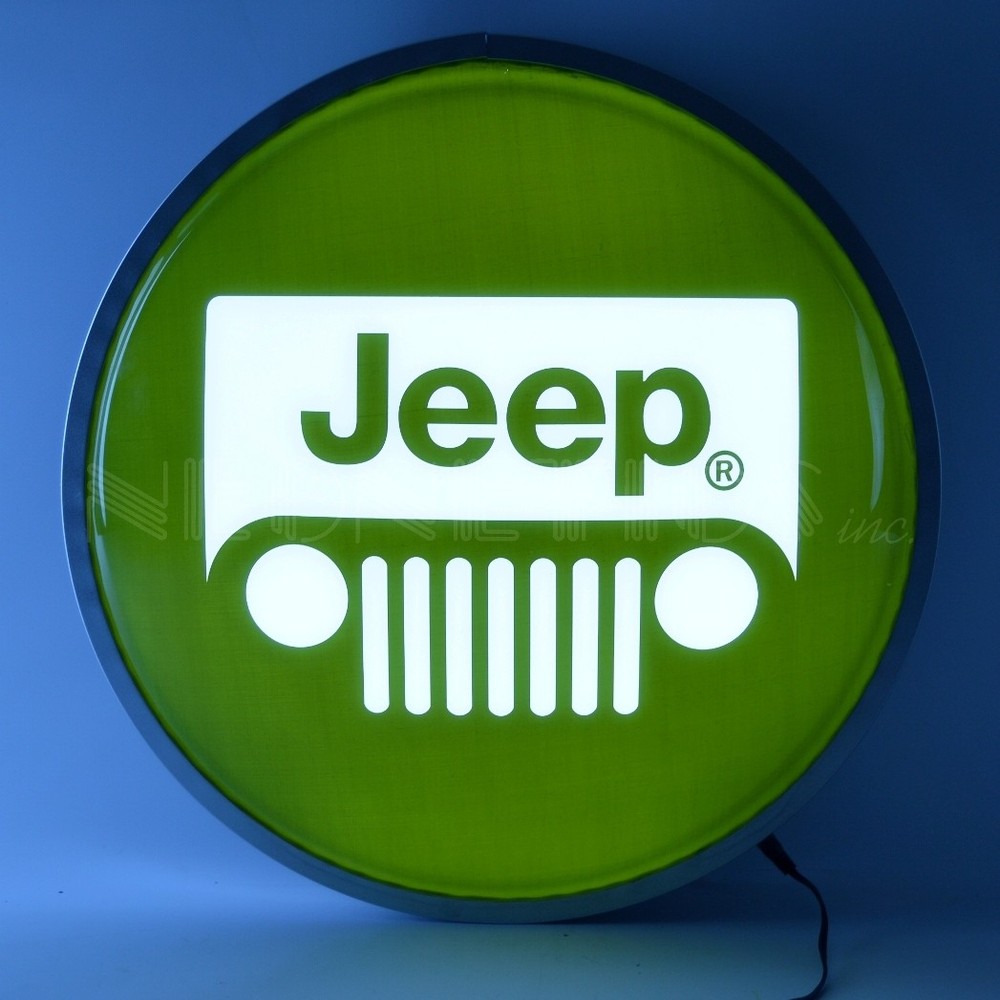 Neonetics Jeep Logo 15" Backlit LED Lighted Sign 7JEEPG