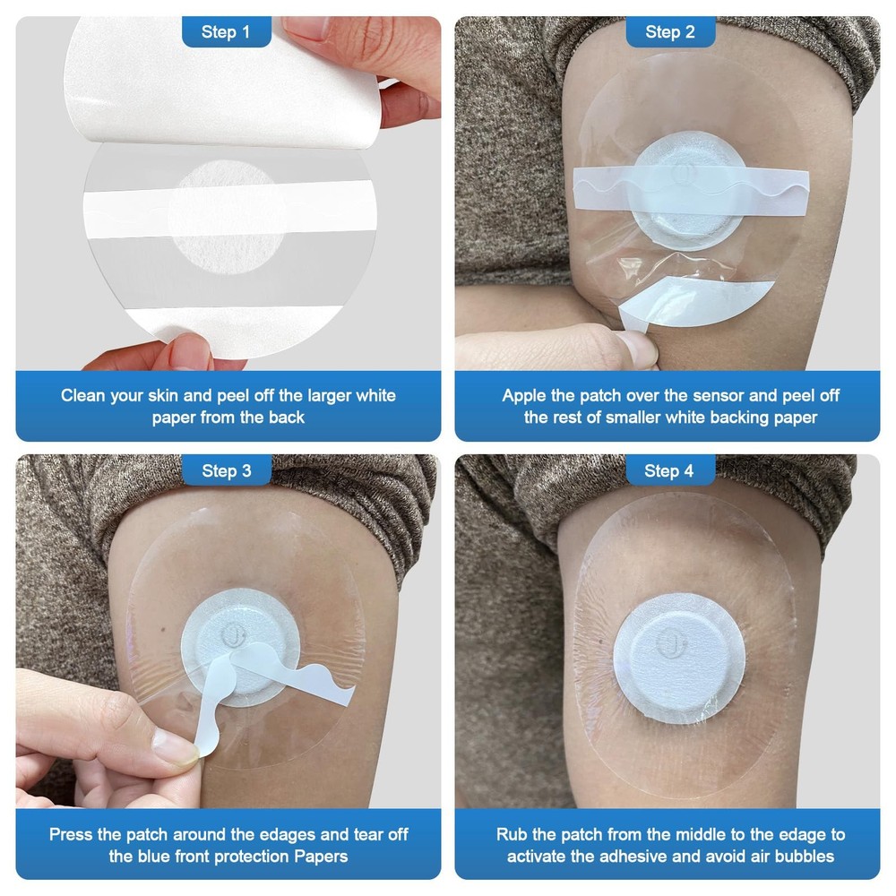 libre 3 plus sensor covers waterproof-40 Pack 40 Pack, For Libre 3,white