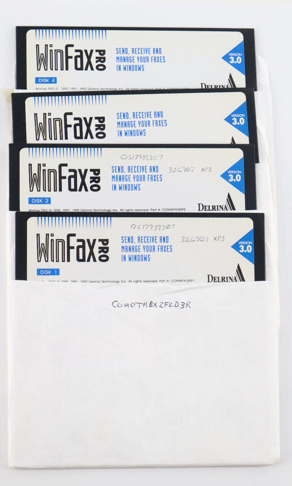 Winfax Pro V3.0 Fax Software Windows Vintage 5.25” Floppy Disk PC Computer