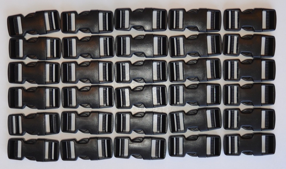 30 Sets Buckle 1” Quick Side Release Black for 1” Webbing NEW