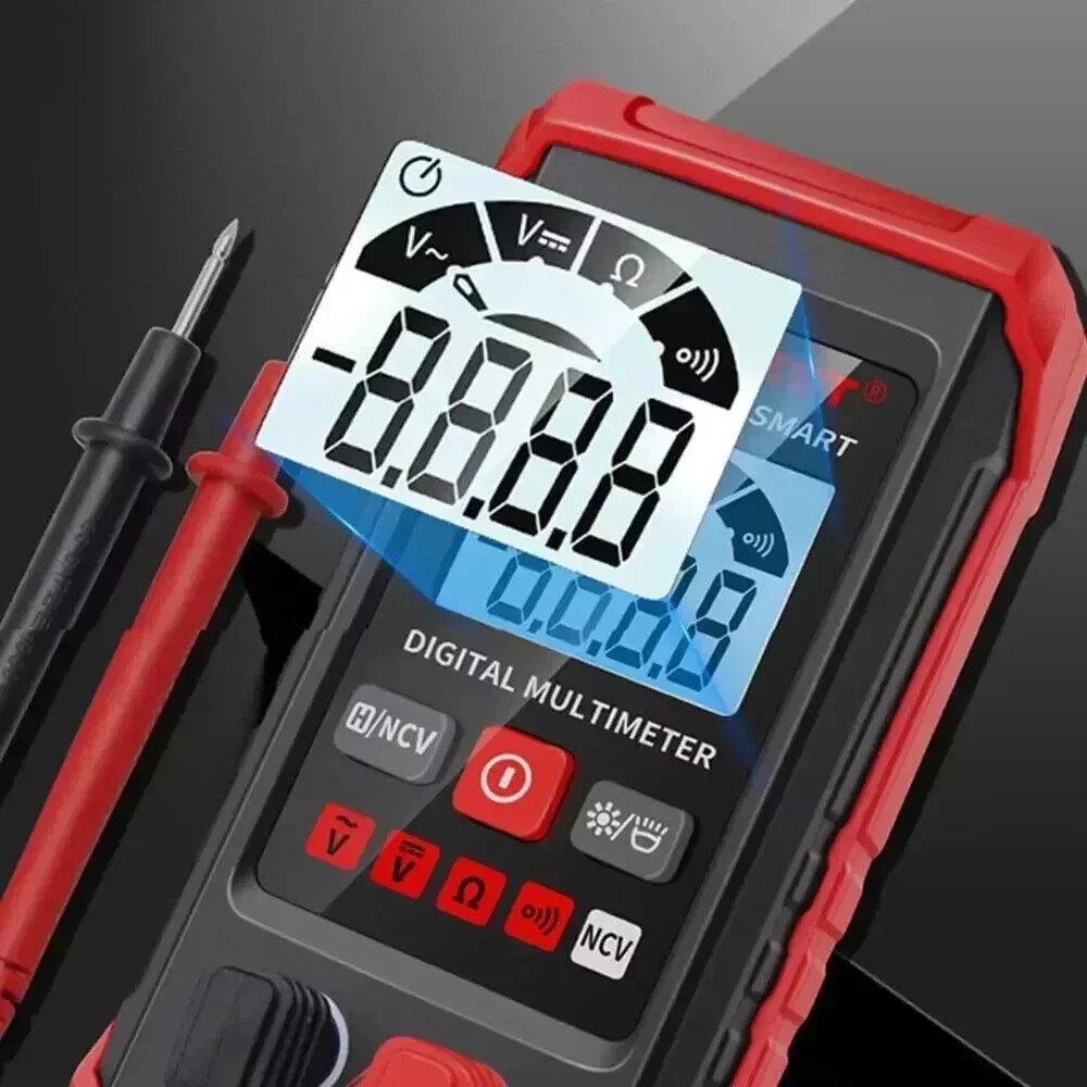 Digital Multimeter AC DC Voltmeter Ammeter Ohmmeter Volt Tester Meter WITH PROBE