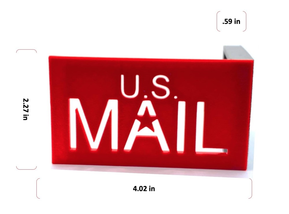 US MAIL Mailbox Flag Kit – Large Red Replacement Flag for Brick & Stone Mailb...