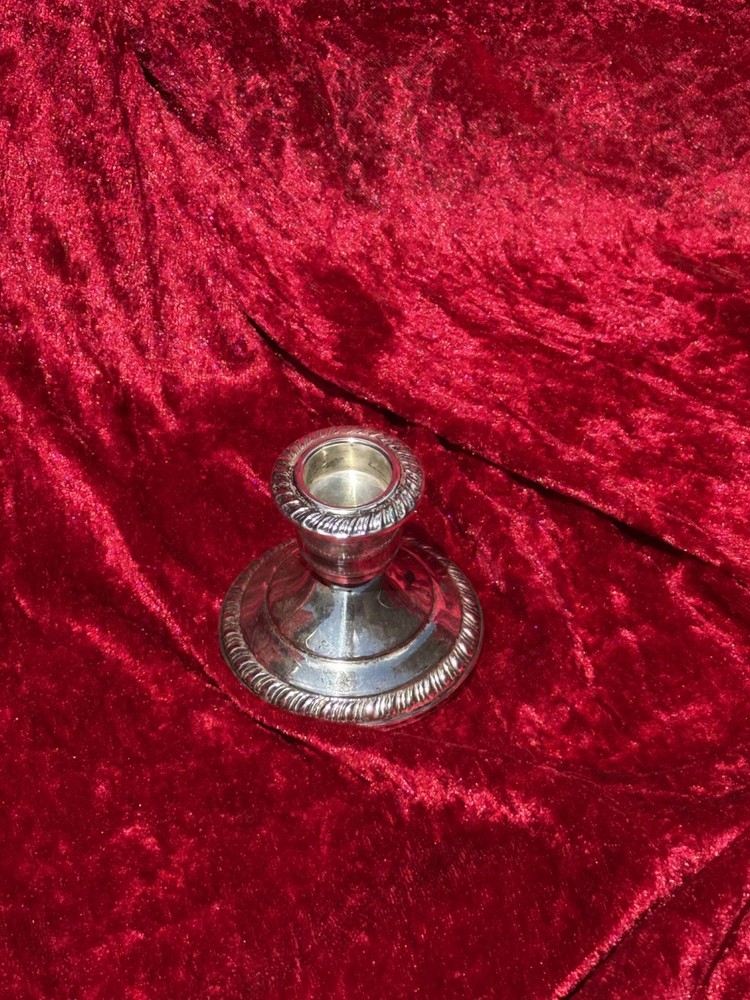 Vintage Empress Sterling Silver Weighted Candle Holder
