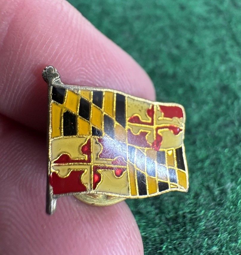 Vintage Maryland State Flag Lapel Pin