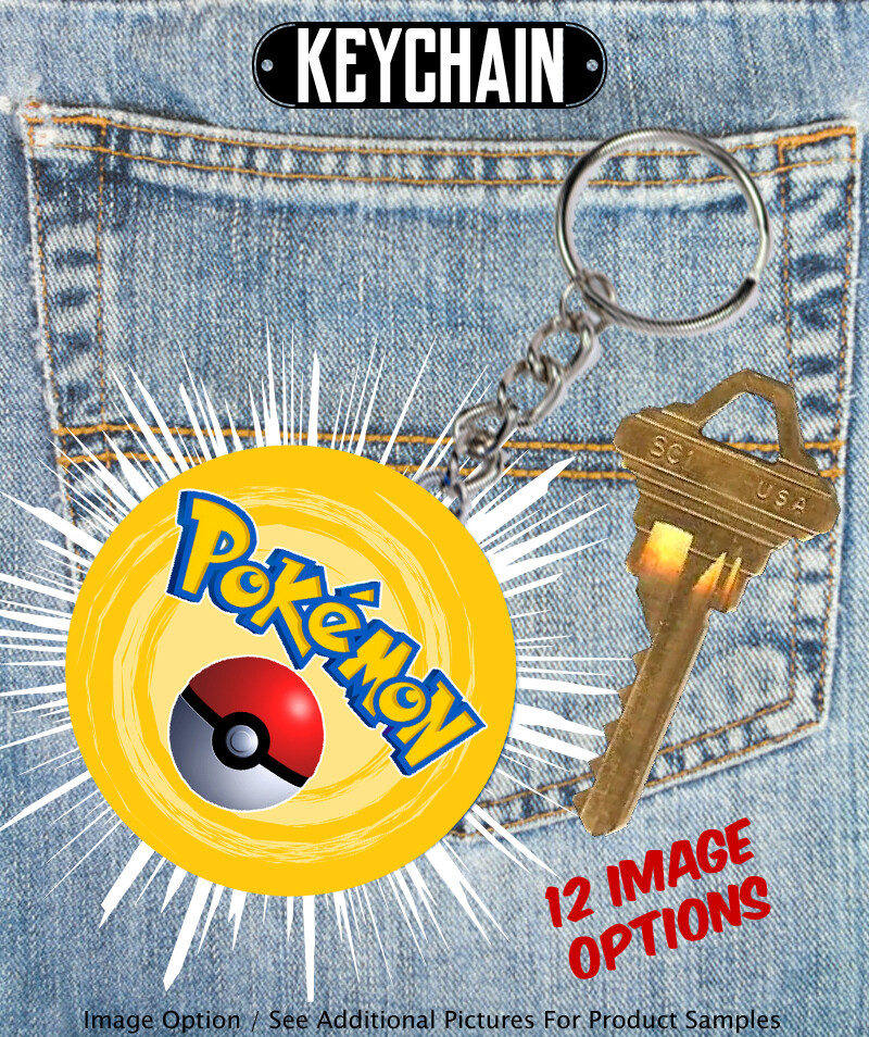 Pokemon Character - Keychain - Choose From 12 Designs