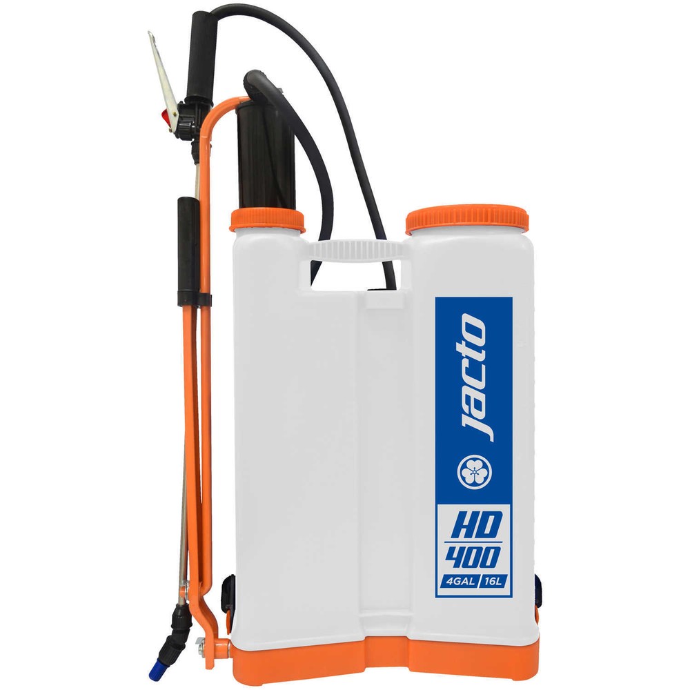 Jacto Model HD400 Backpack Sprayer 4-Gallon White Tank