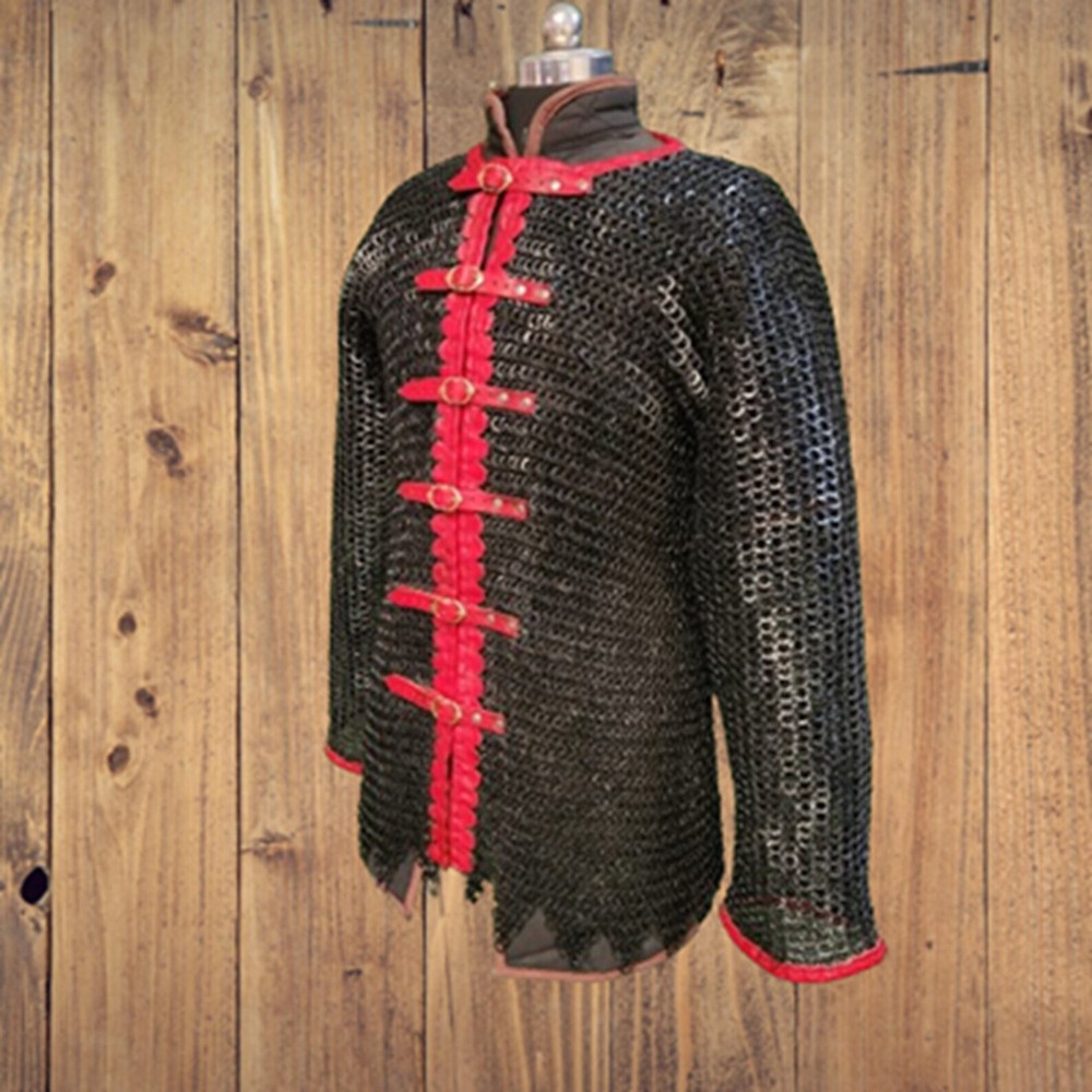 Medieval Chainmail Shirt – 9MM Flat Riveted with Washer, Large Size