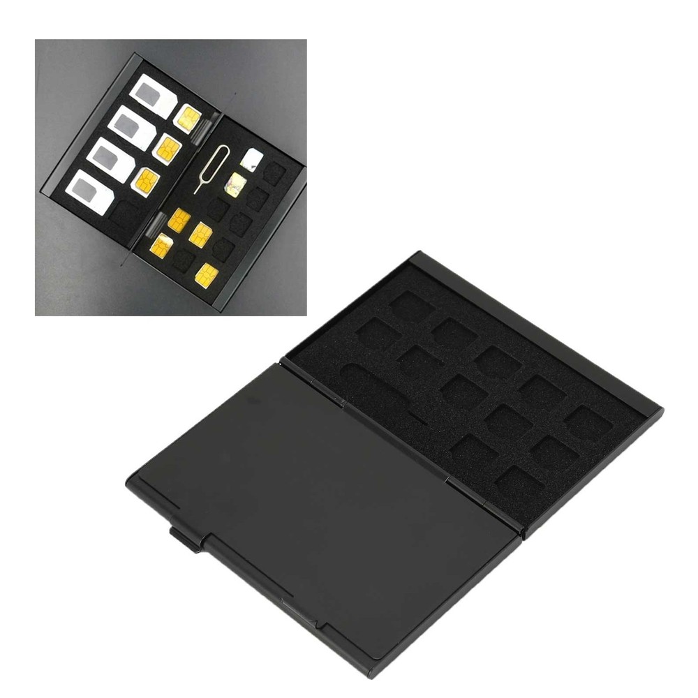 SIM Card Case Antimagnetic Dustproof Shockproof Portable Storage Cards WT