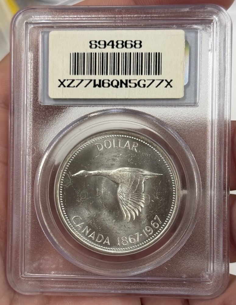 1967 Canada S$1 Silver PCGS MS 62 #3078