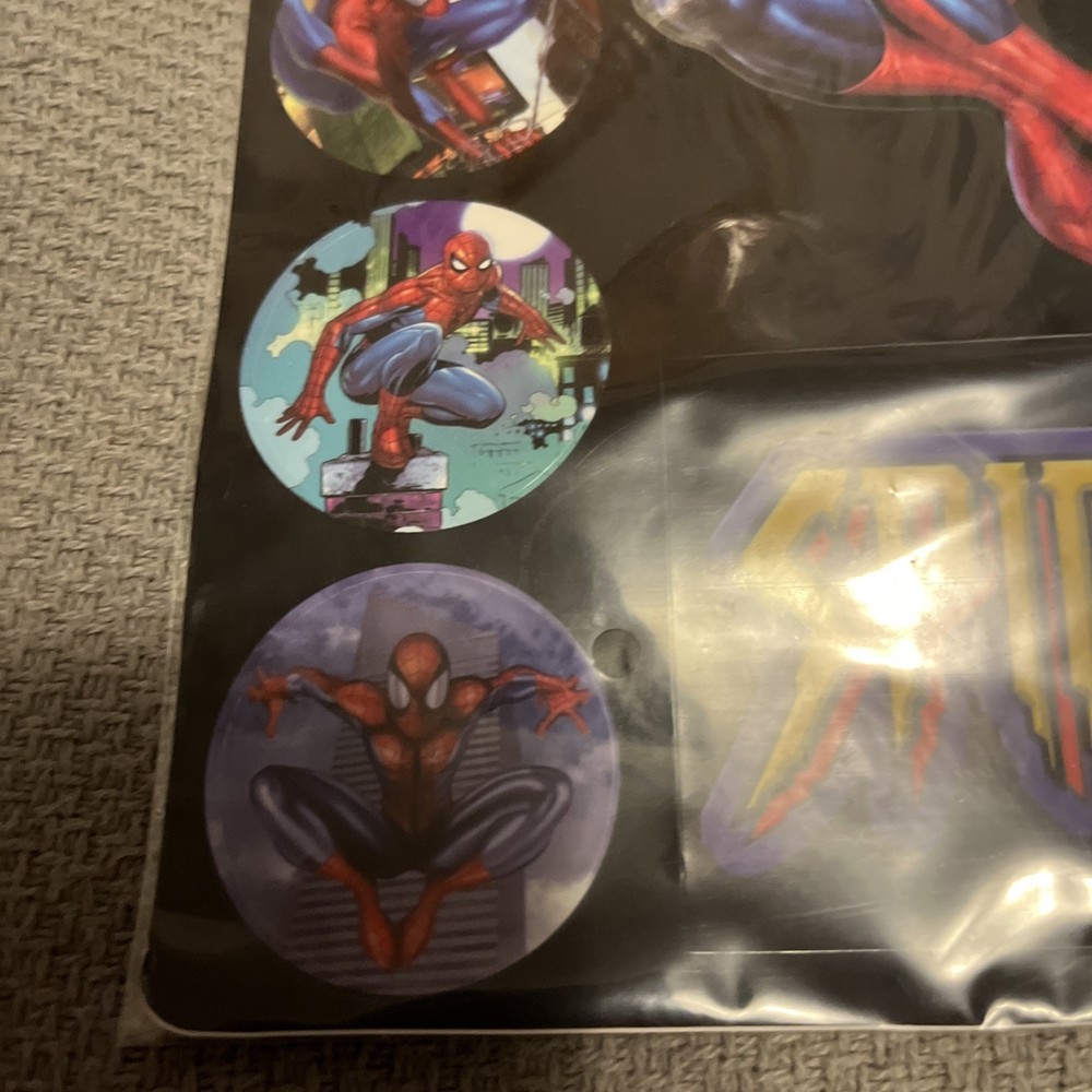 2003 Spider-Man sticker set. Marvel. 11x8.5”