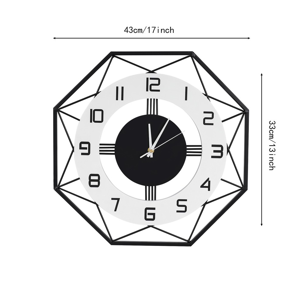 Modern Wall Clock, Decorative Wall Clock, Wall Clock for Home 43X43CM
