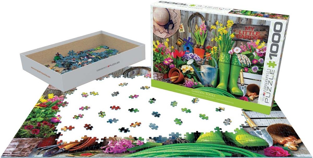 Garden Tools 1000pc Jigsaw Puzzle – Spring Flowers