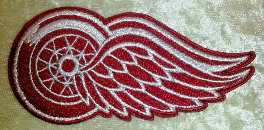 Detroit Red Wings 4" Iron On Embroidered Patch ~ Free Tracking!